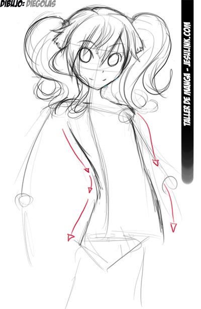 Taller de Manga. Cómo dibujar una chica Manga.