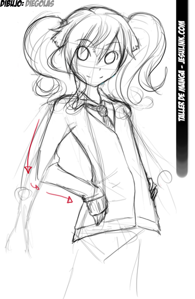 Taller de Manga. Cómo dibujar una chica Manga.