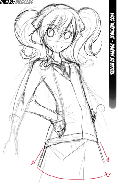 Taller de Manga. Cómo dibujar una chica Manga.